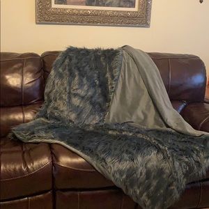 Grey Sofa Living Room Blanket Throw